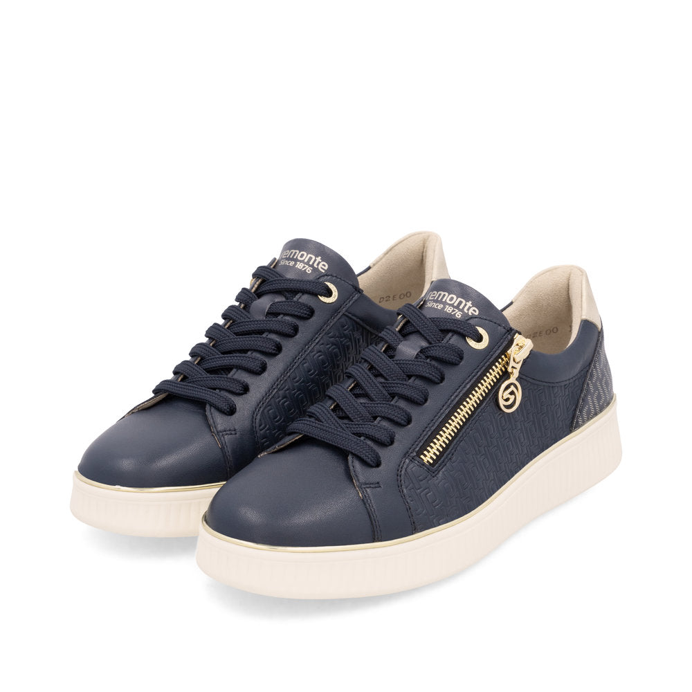 Remonte Ladies Zip and Lace Up Sneaker