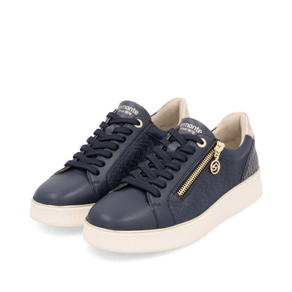 Remonte Ladies Zip and Lace Up Sneaker