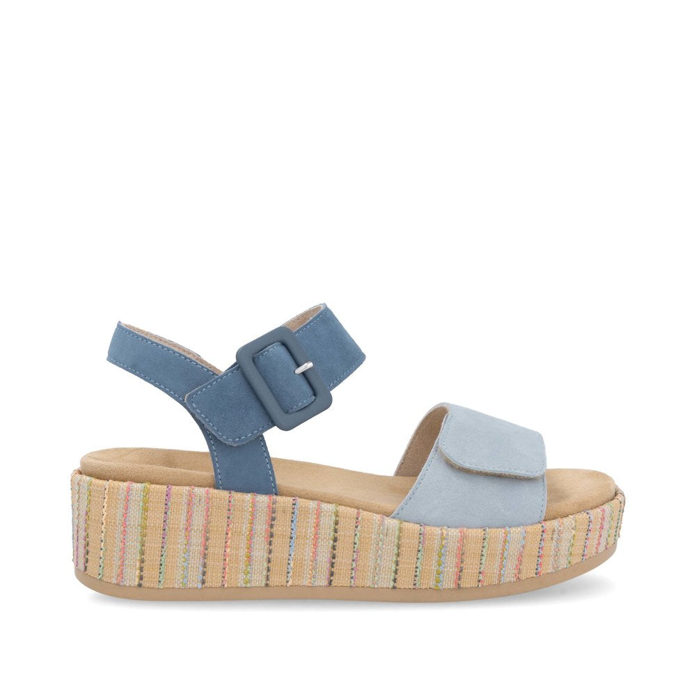 Remonte Ladies Feature Flatform Adjustable Sandal