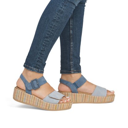 Remonte Ladies Feature Flatform Adjustable Sandal