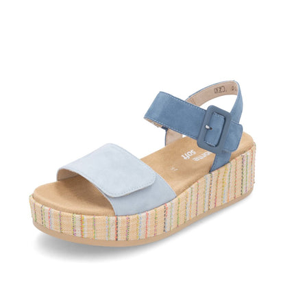 Remonte Ladies Feature Flatform Adjustable Sandal