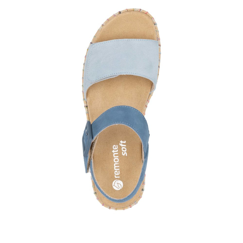 Remonte Ladies Feature Flatform Adjustable Sandal