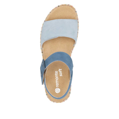 Remonte Ladies Feature Flatform Adjustable Sandal