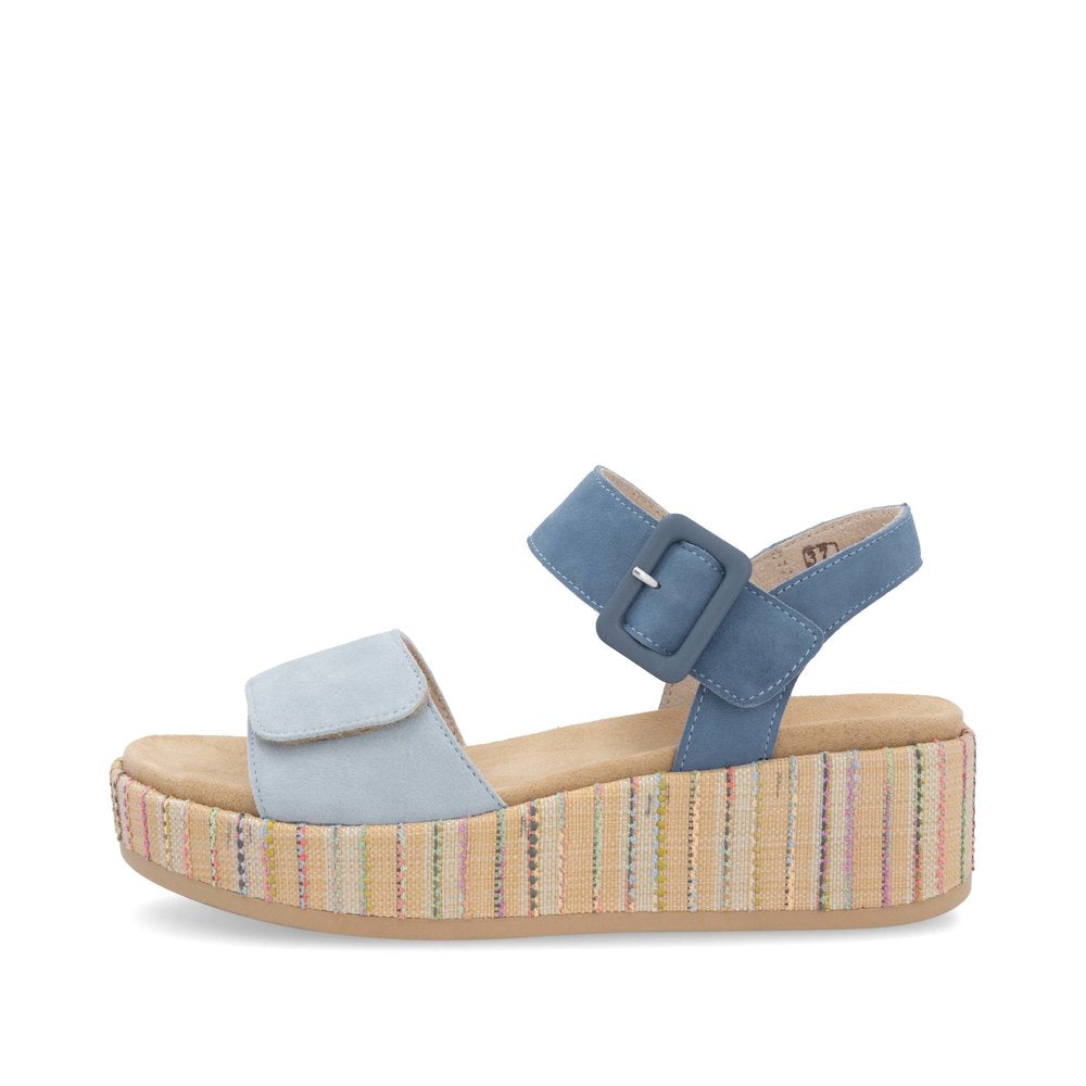 Remonte Ladies Feature Flatform Adjustable Sandal