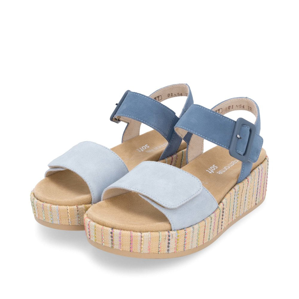 Remonte Ladies Feature Flatform Adjustable Sandal