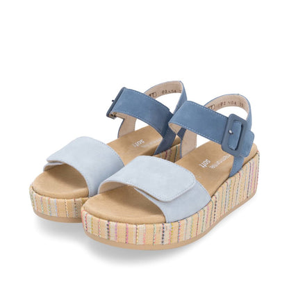 Remonte Ladies Feature Flatform Adjustable Sandal