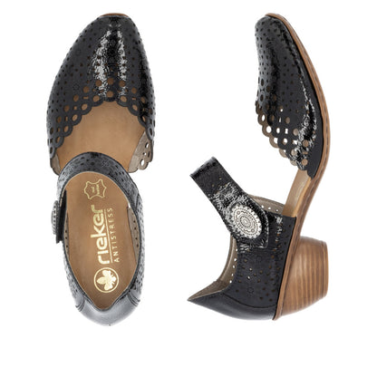 Rieker Ladies Laser Cut Mary Jane Shoe