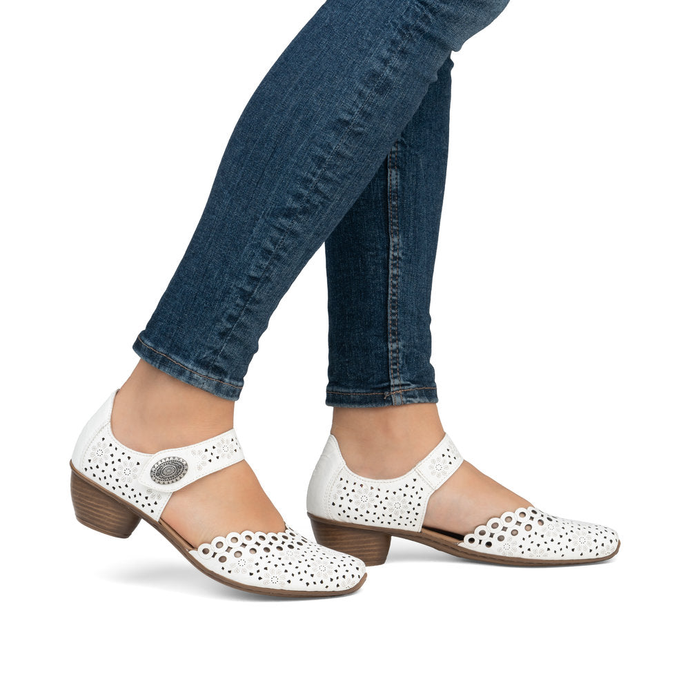 Rieker Ladies Laser Cut Mary Jane Shoe