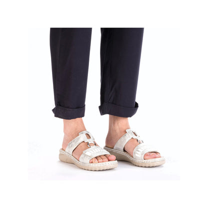 Rieker Ladies Velcro Strap Backless Sandal