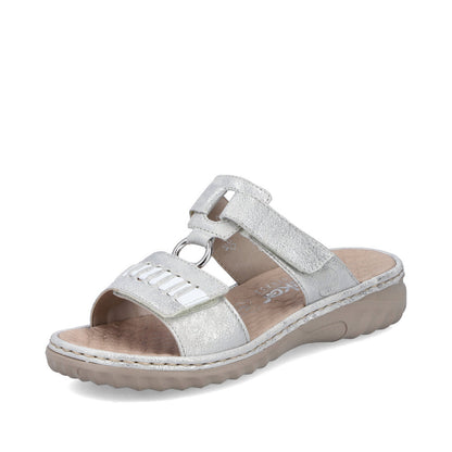 Rieker Ladies Velcro Strap Backless Sandal