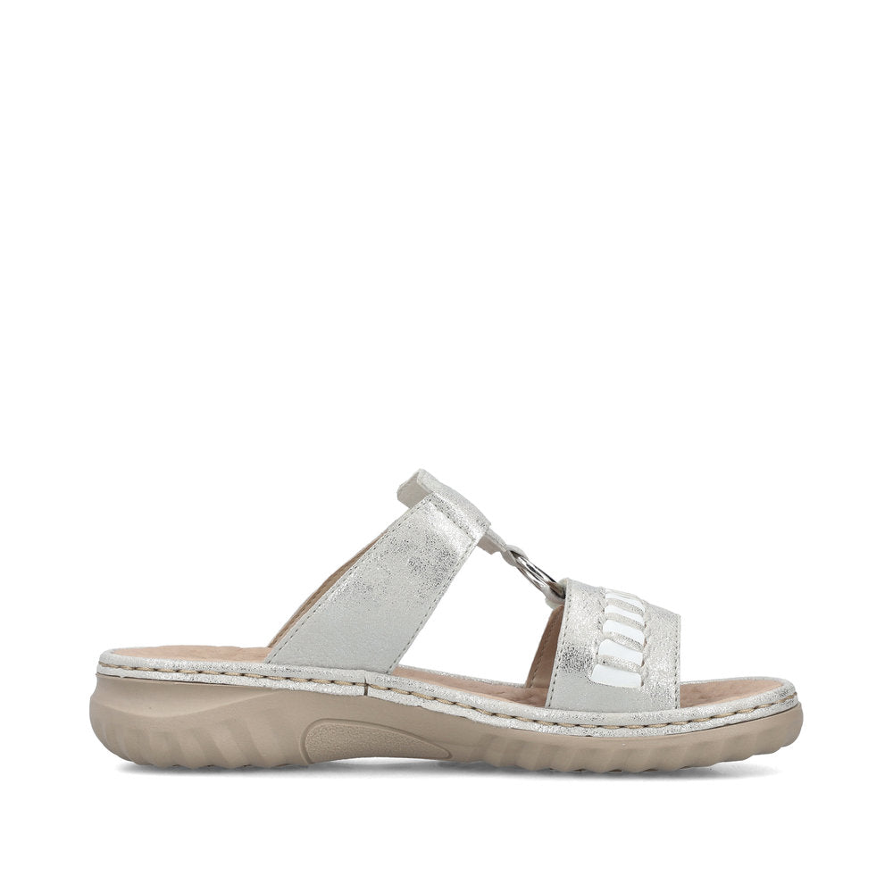 Rieker Ladies Velcro Strap Backless Sandal