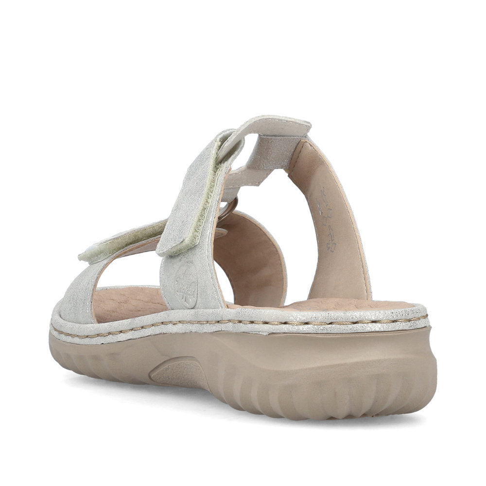 Rieker Ladies Velcro Strap Backless Sandal