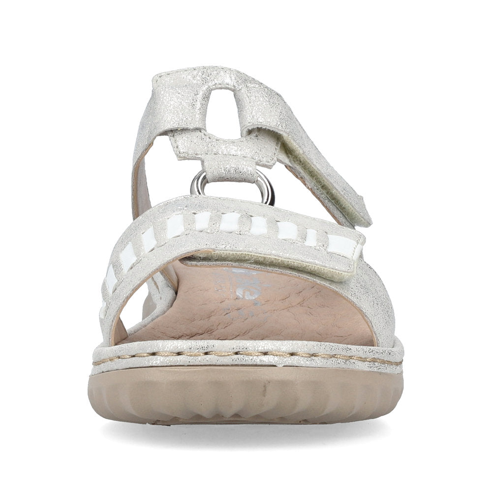 Rieker Ladies Velcro Strap Backless Sandal