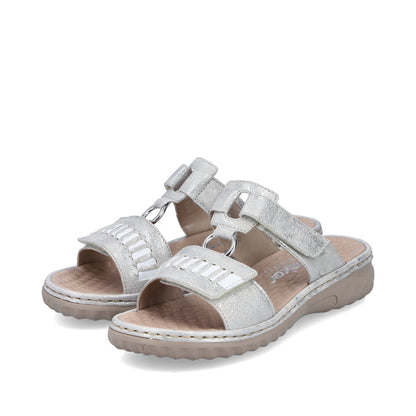 Rieker Ladies Velcro Strap Backless Sandal