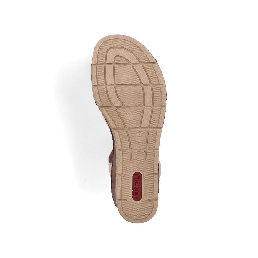 Rieker Ladies Bead Trim Wedge Sandal
