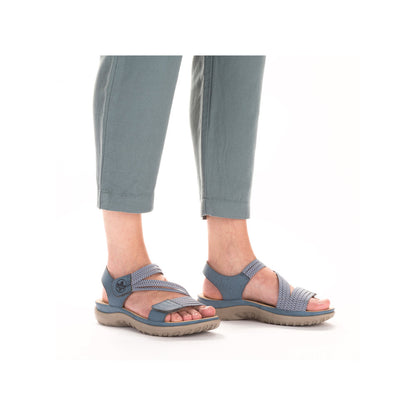 Rieker Ladies Adjustable Strap Flat Sandal