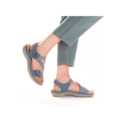 Rieker Ladies Adjustable Strap Flat Sandal