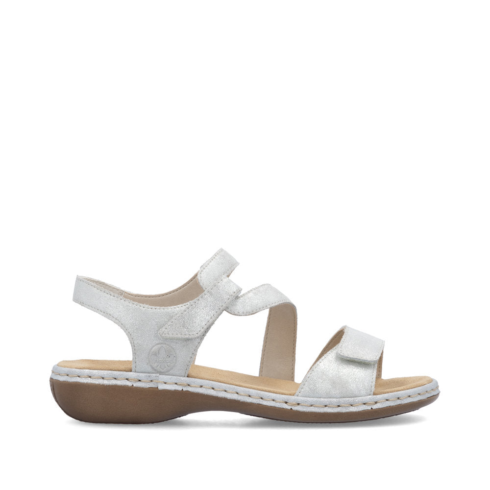 Rieker Ladies Cross Velcro Strap Sandal