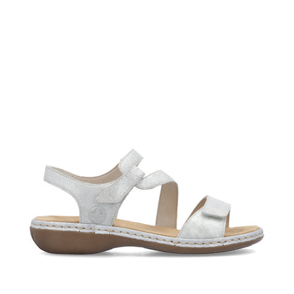 Rieker Ladies Cross Velcro Strap Sandal