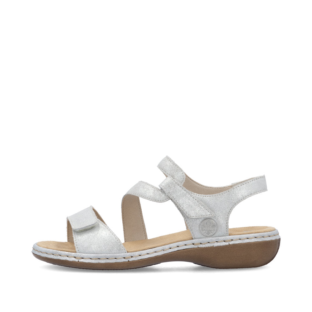 Rieker Ladies Cross Velcro Strap Sandal