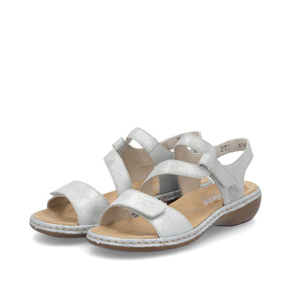 Rieker Ladies Cross Velcro Strap Sandal