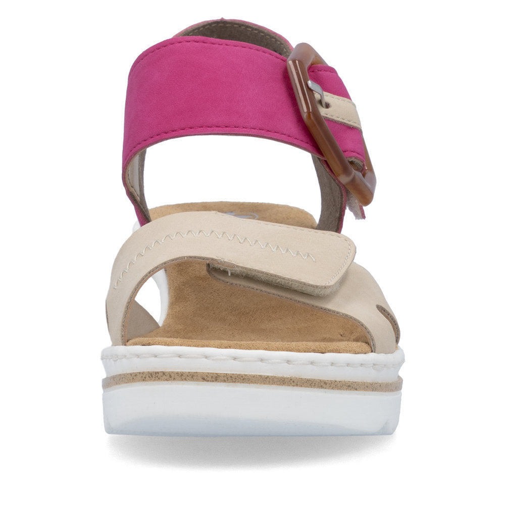 Rieker Ladies Wedge Buckle Sandal