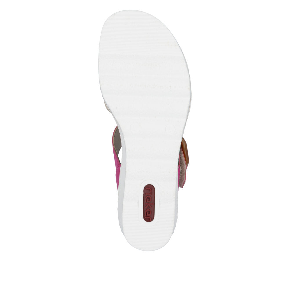 Rieker Ladies Wedge Buckle Sandal