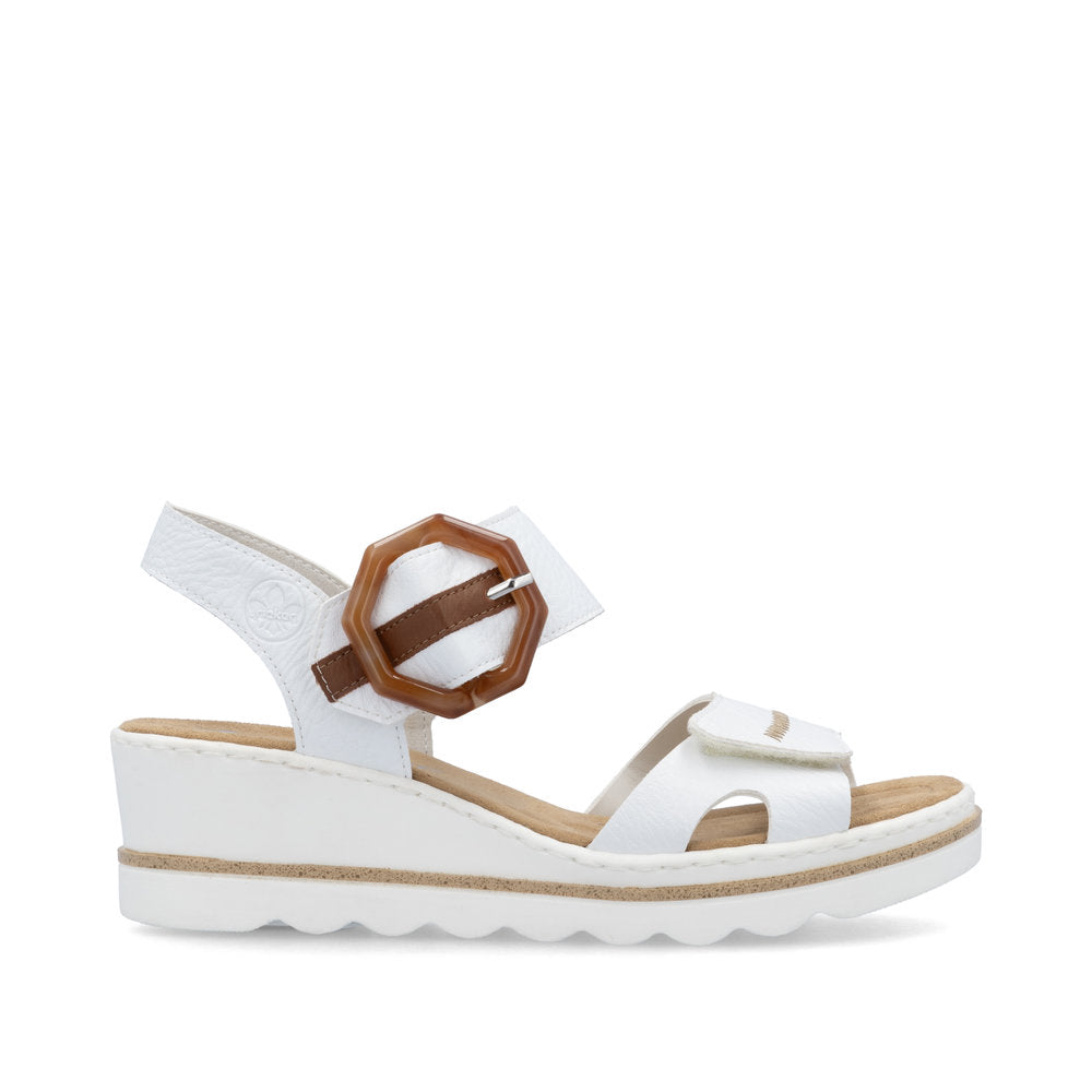 Rieker Ladies Wedge Buckle Sandal