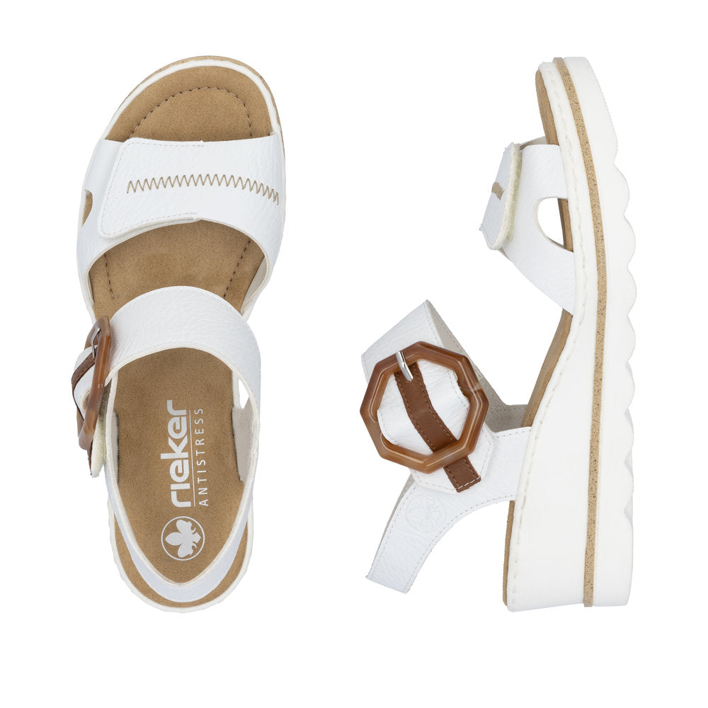 Rieker Ladies Wedge Buckle Sandal