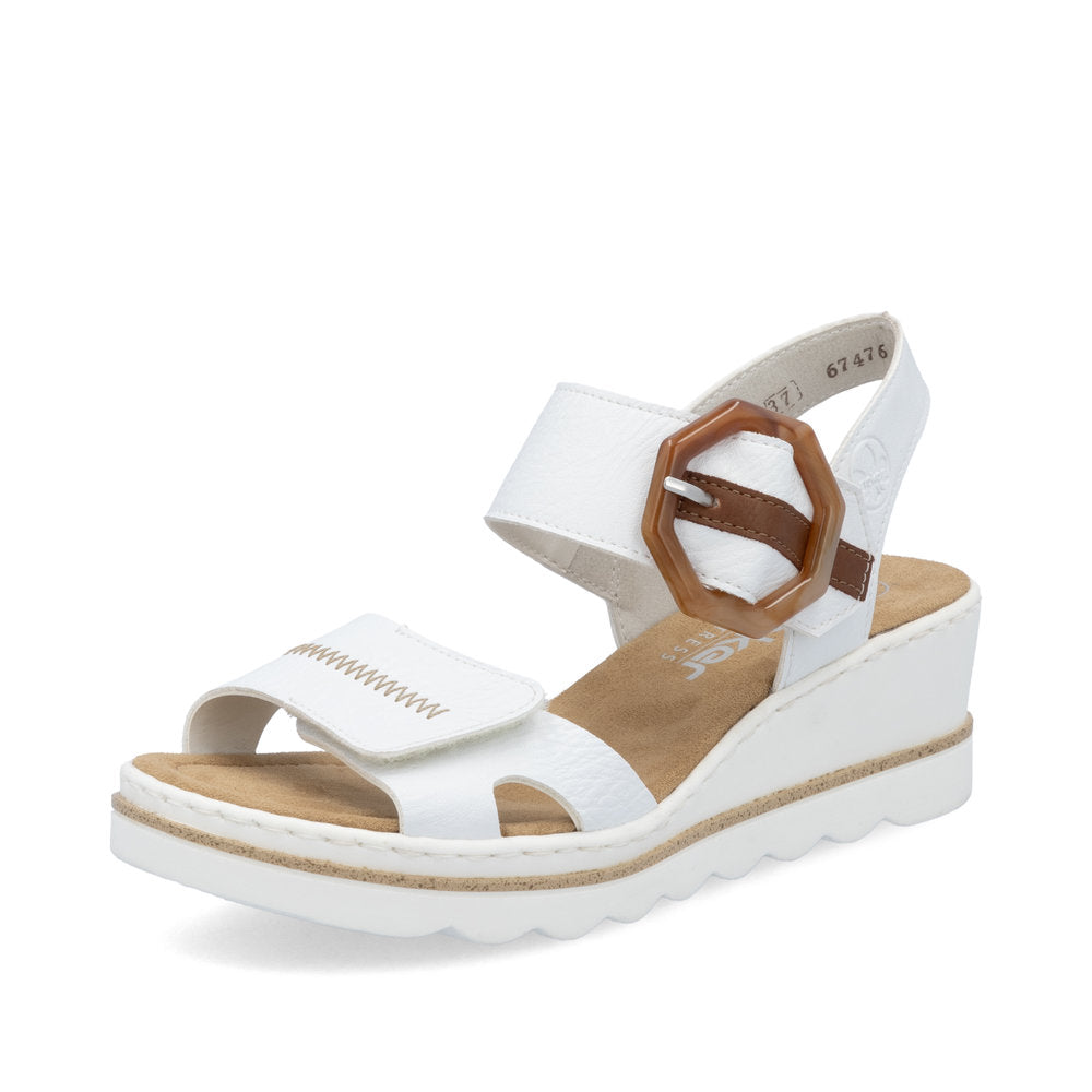 Rieker Ladies Wedge Buckle Sandal