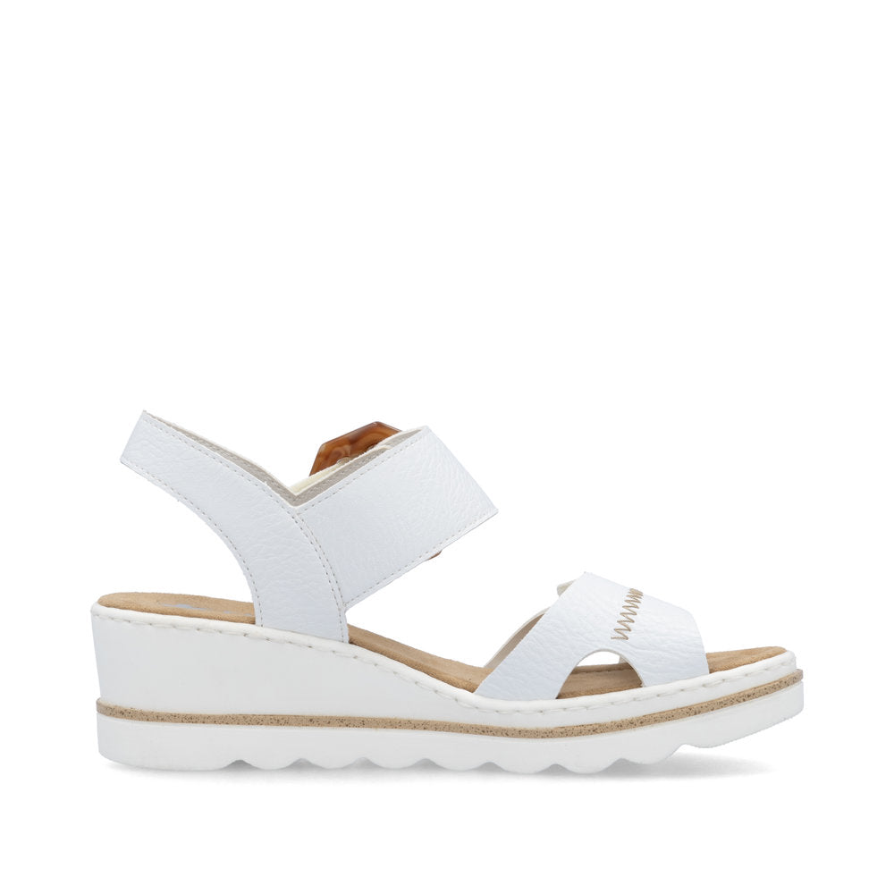 Rieker Ladies Wedge Buckle Sandal