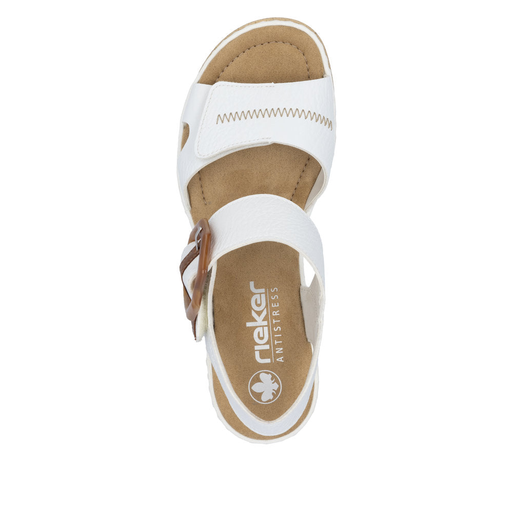 Rieker Ladies Wedge Buckle Sandal