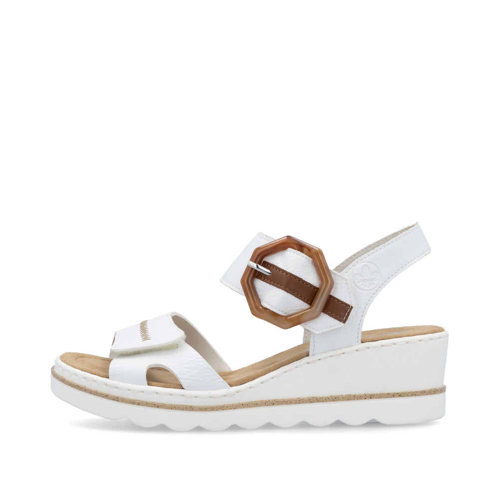 Rieker Ladies Wedge Buckle Sandal