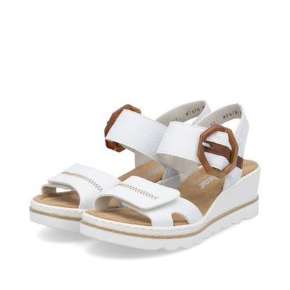 Rieker Ladies Wedge Buckle Sandal