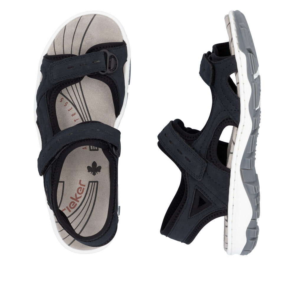 Rieker Ladies Velcro Adjustable Walking Sandal