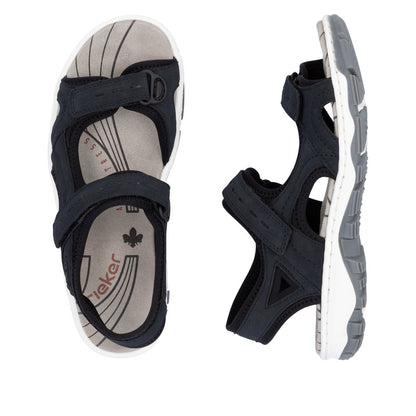 Rieker Ladies Velcro Adjustable Walking Sandal