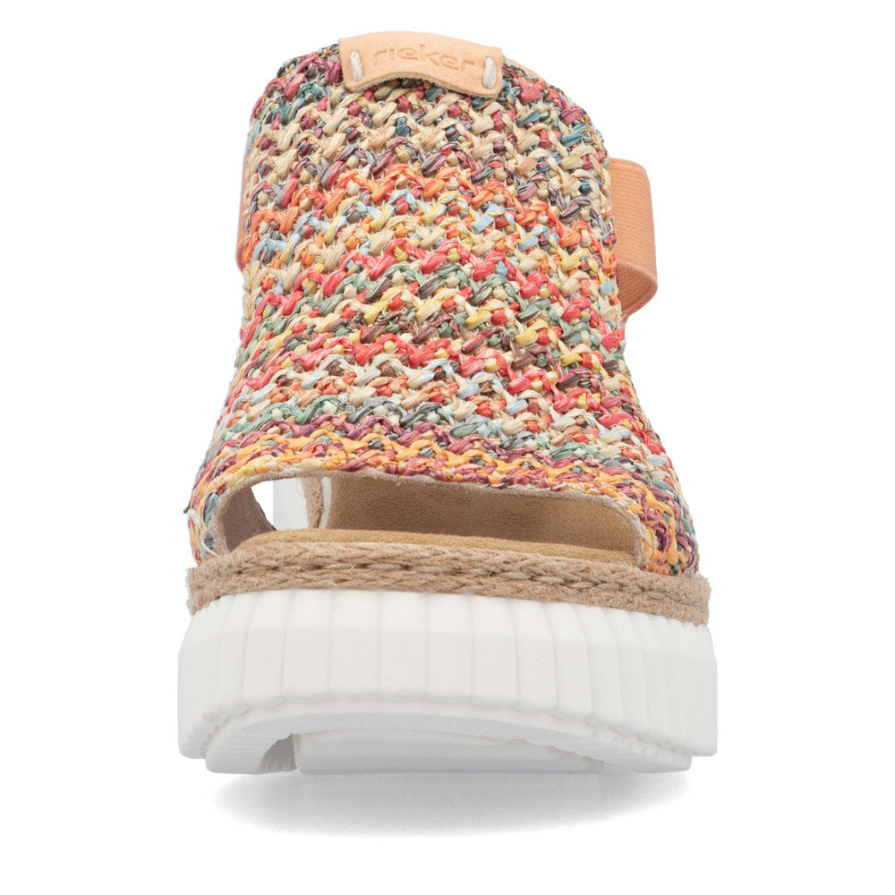 Rieker Ladies High Front Wedge Sandal