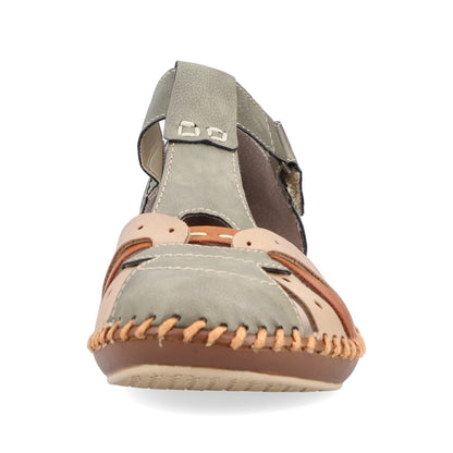 Rieker Ladies T Bar Closed Toe Sandal