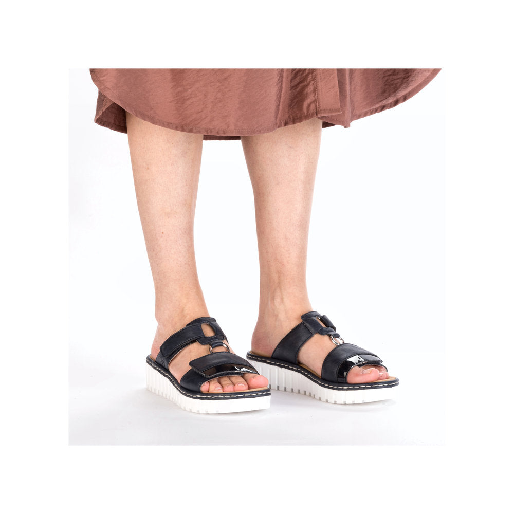 Rieker Ladies Adjustable Strap Backless Sandal
