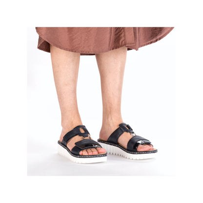 Rieker Ladies Adjustable Strap Backless Sandal