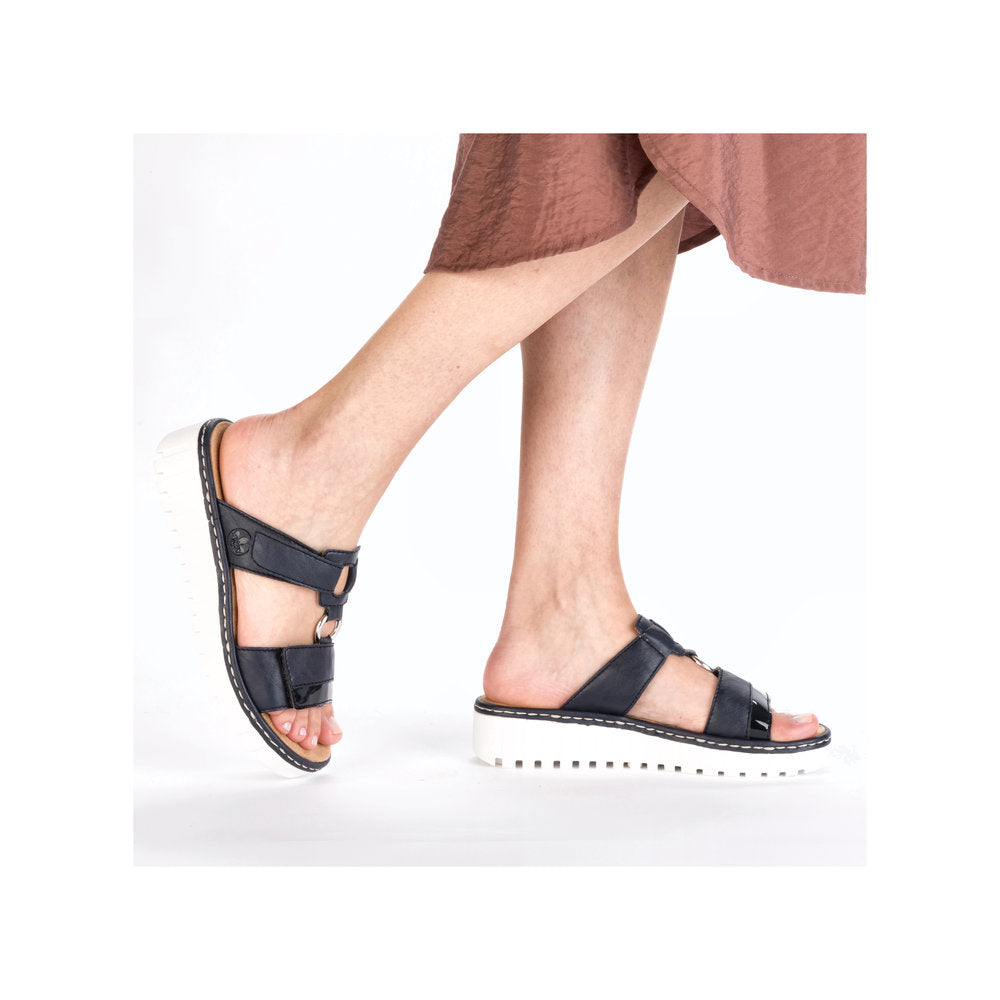 Rieker Ladies Adjustable Strap Backless Sandal