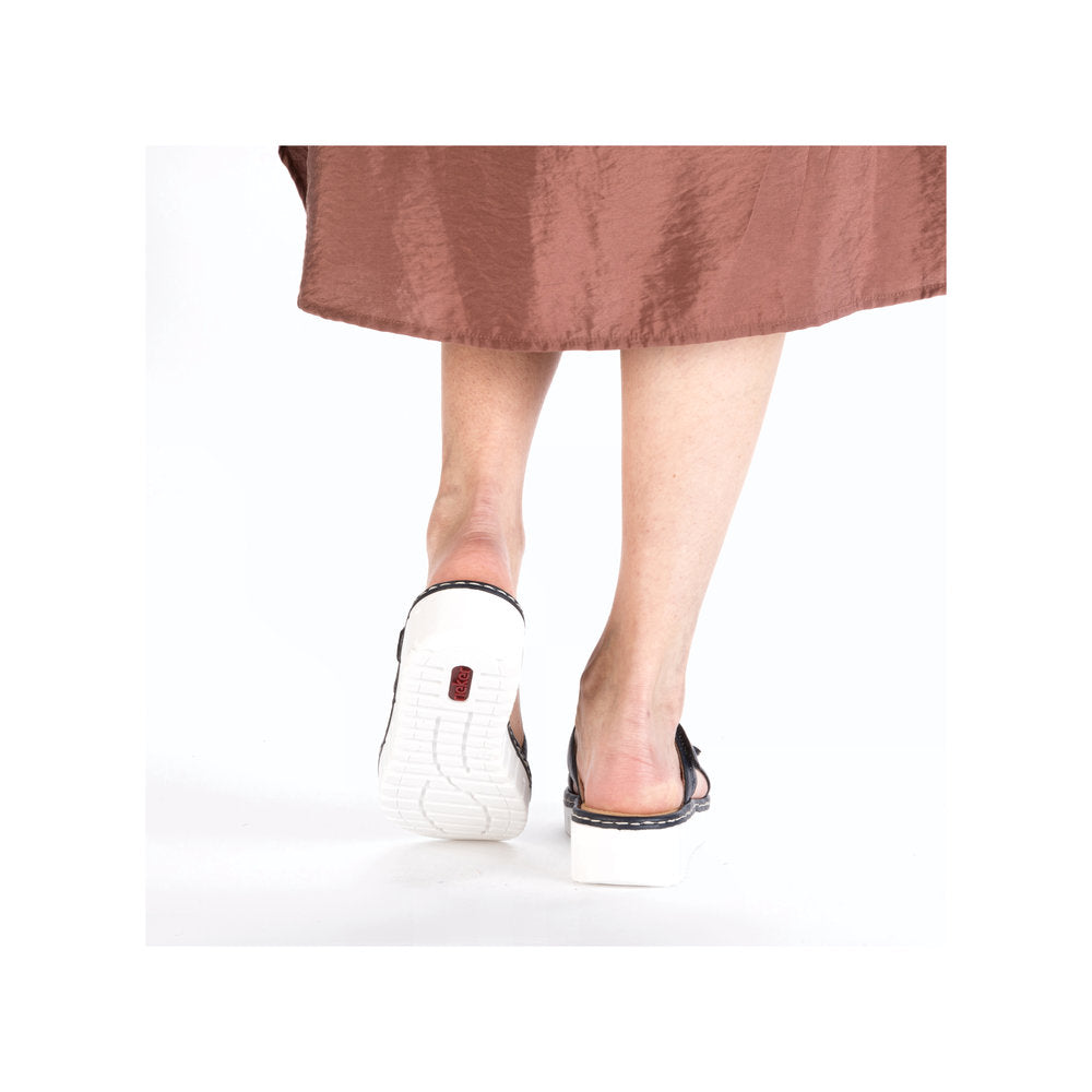 Rieker Ladies Adjustable Strap Backless Sandal