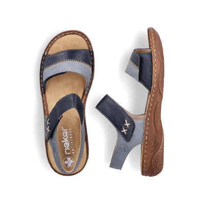 Rieker Ladies Flat Velcro Sandal