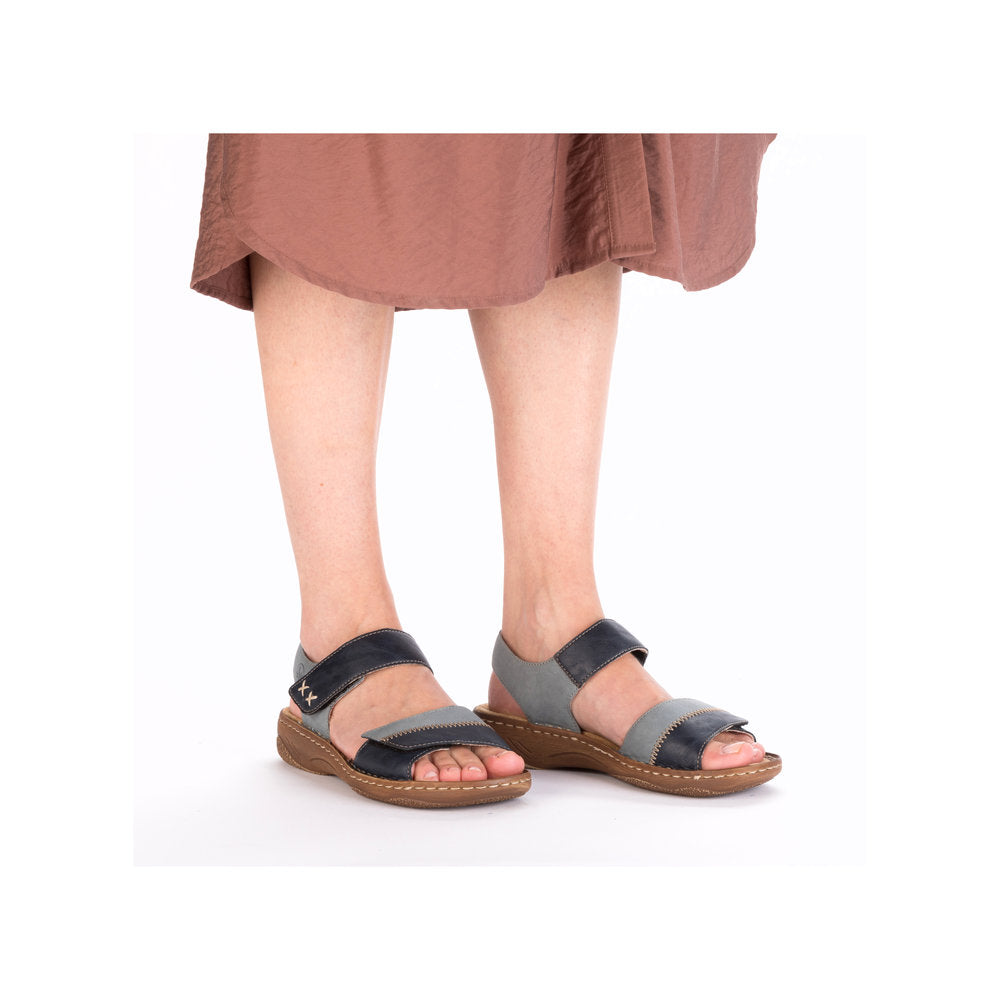 Rieker Ladies Flat Velcro Sandal