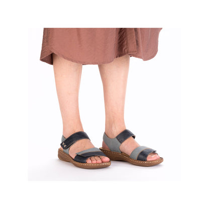 Rieker Ladies Flat Velcro Sandal