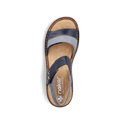 Rieker Ladies Flat Velcro Sandal