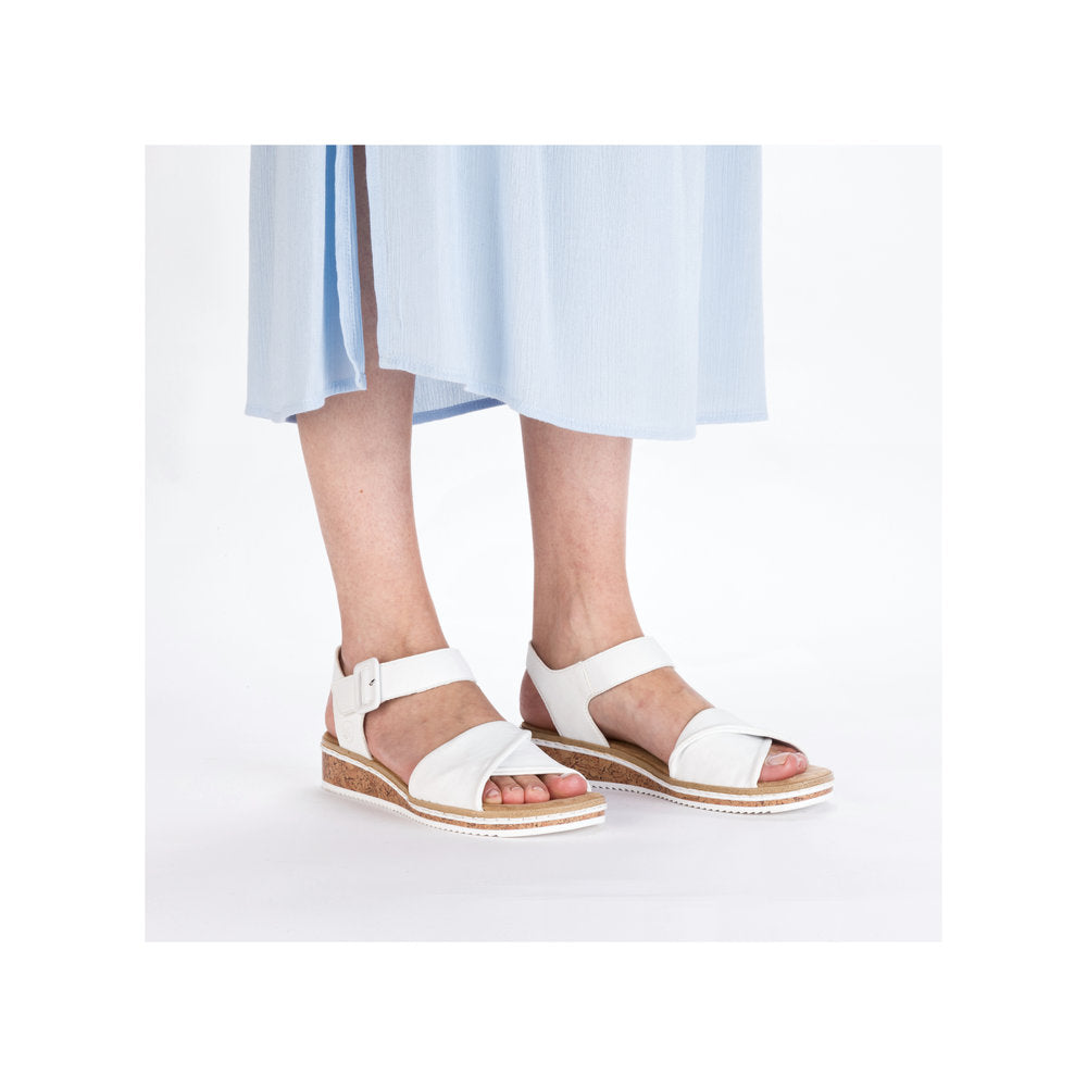 Rieker Ladies Twisted Front Low Sandal