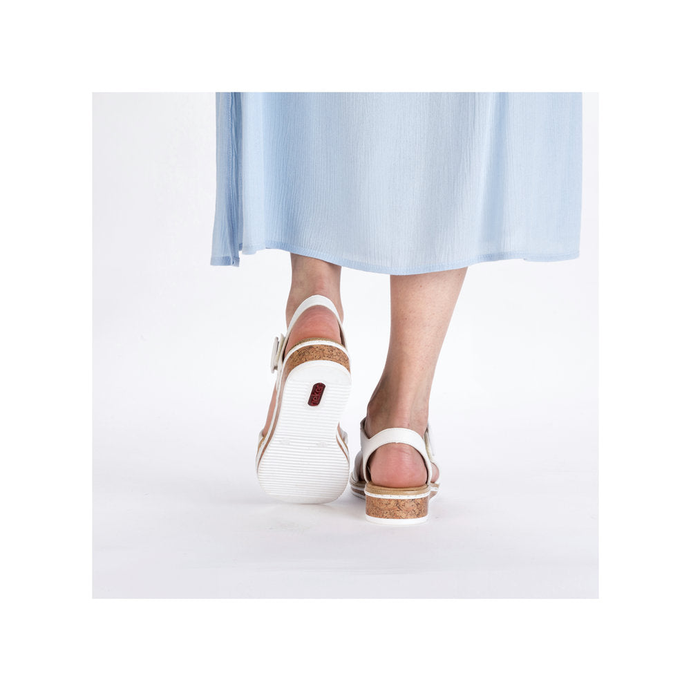 Rieker Ladies Twisted Front Low Sandal