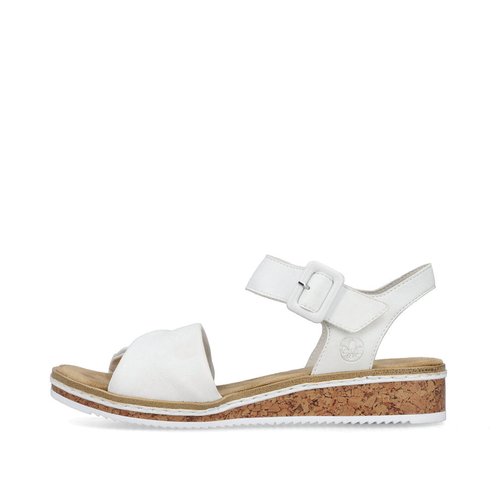 Rieker Ladies Twisted Front Low Sandal
