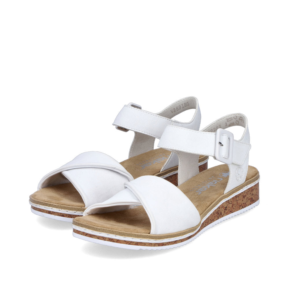Rieker Ladies Twisted Front Low Sandal